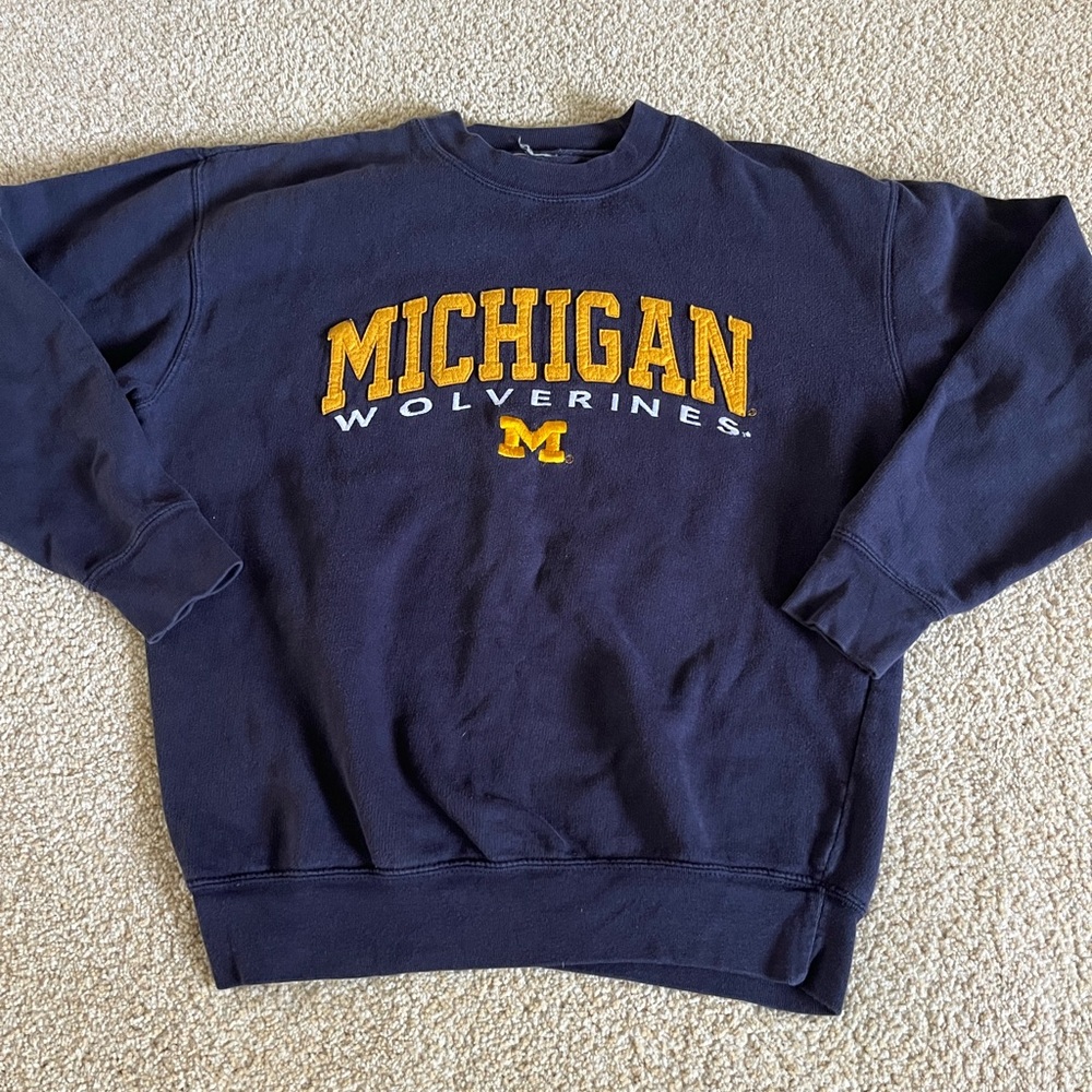 University of Michigan Wolverines Vintage Pullover Sweatshirt